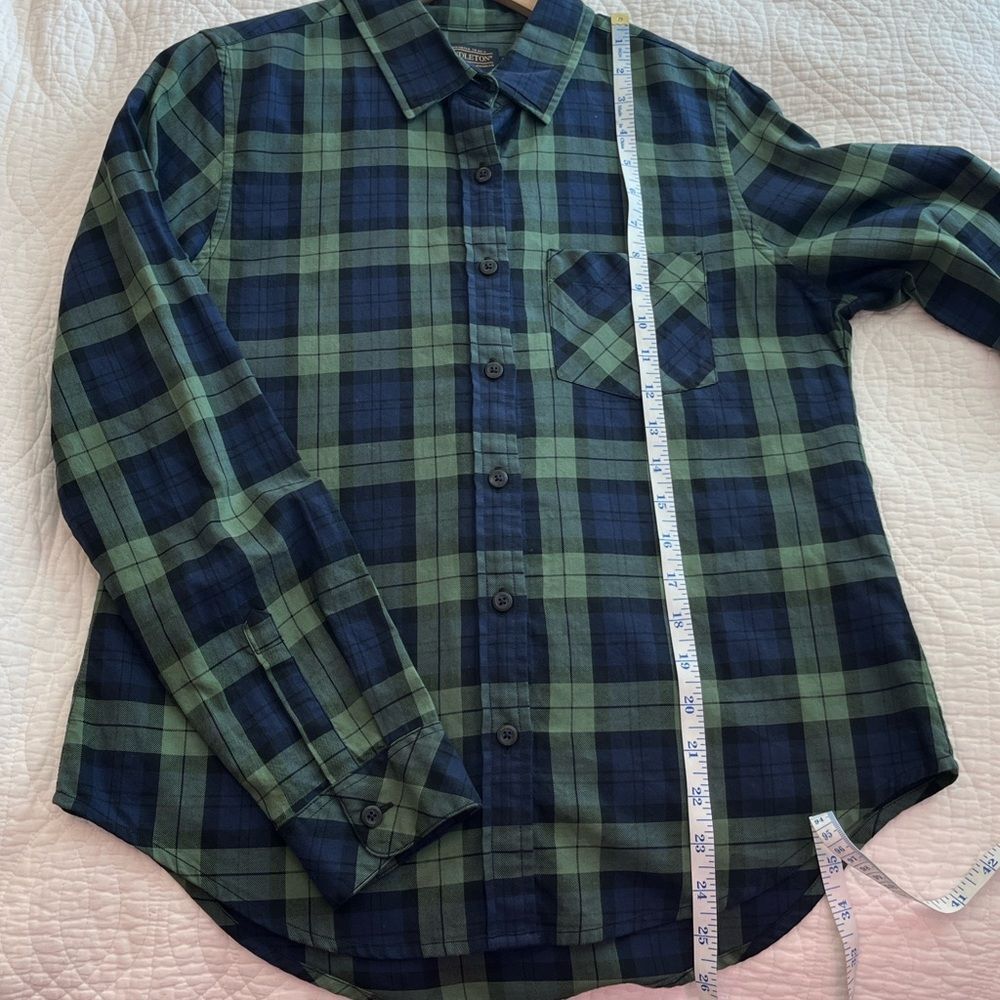 Pendleton 100% Cotton Plaid Button Down Shirt Pre… - image 6